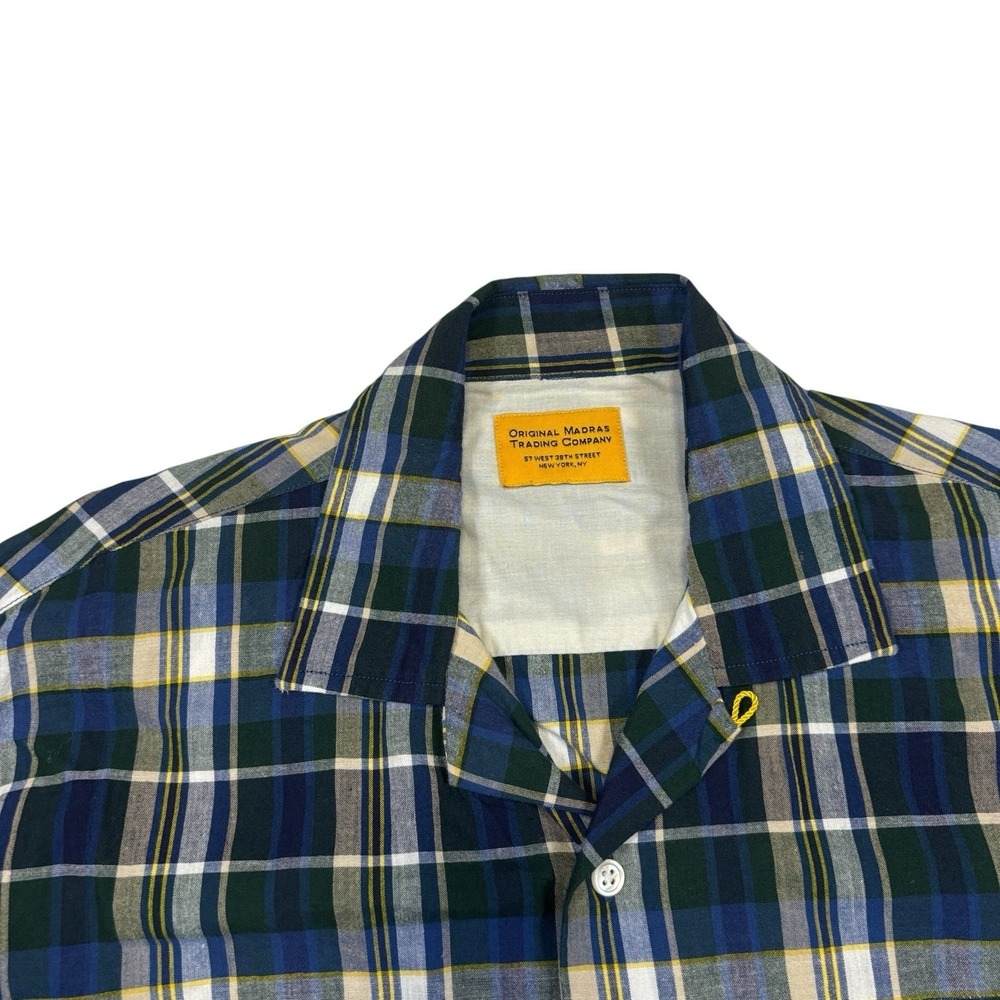Plaid Button-Down Shirt - Blue/Green - Picture 2 of 6